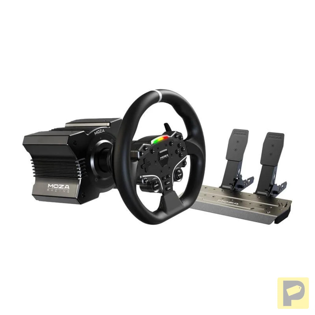 Gaming set - R5 base + ES steering wheel + SRP-Lite pedals + clamps Moza Racing R5 RS20 (PC)