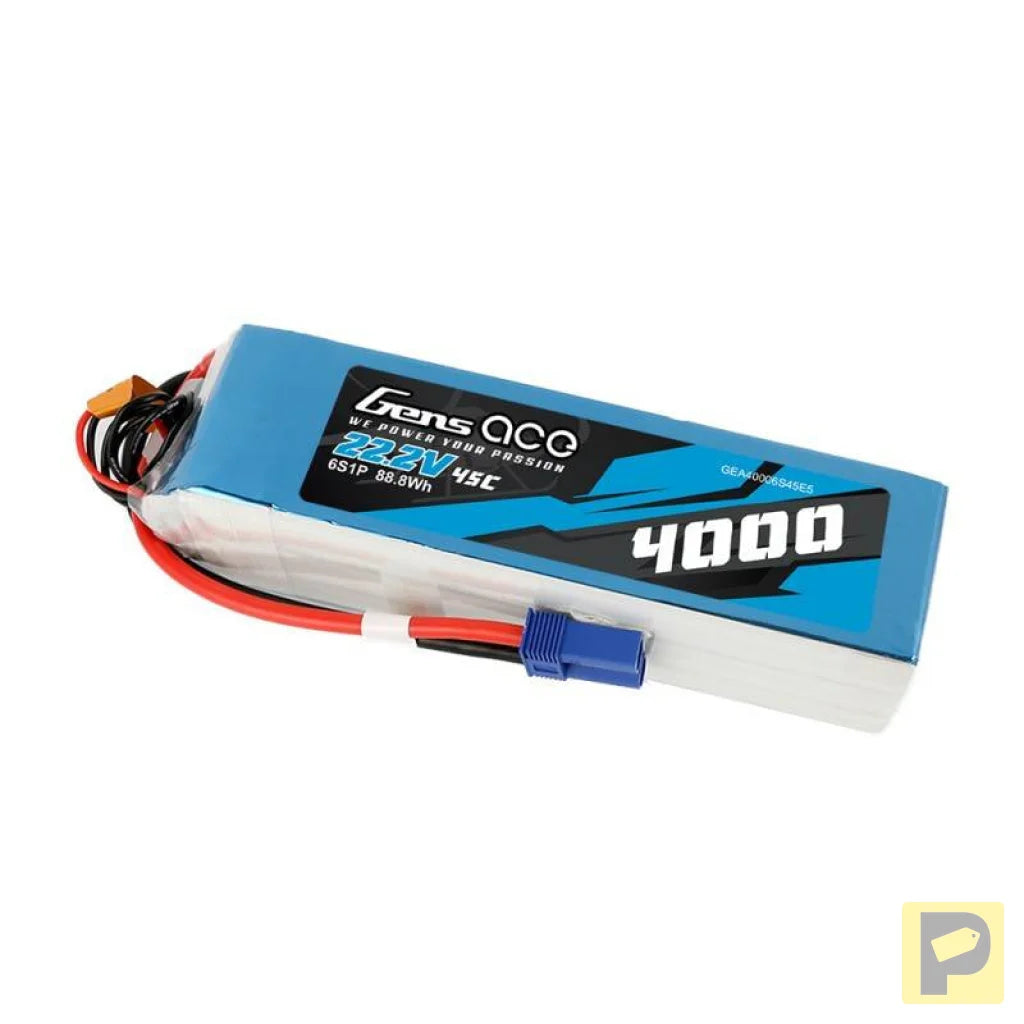 Gens Ace 4000mAh 22.2V 45C 6S1P battery