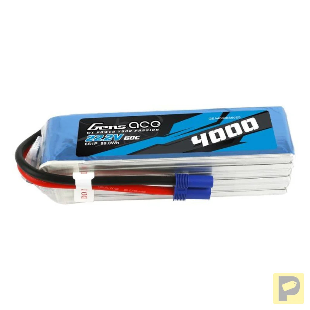 Gens Ace 4000mAh 22.2V 60C 6S1P EC5 battery