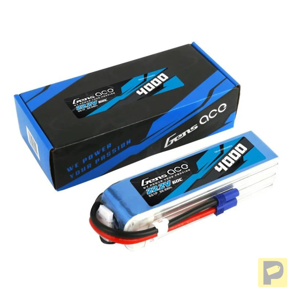 Gens Ace 4000mAh 22.2V 60C 6S1P EC5 battery