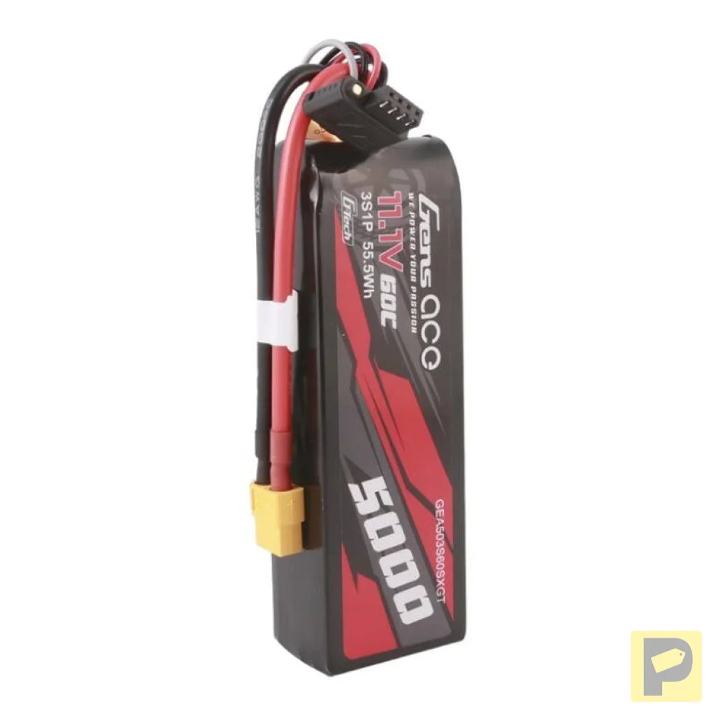 Gens ace G-Tech 5000mAh 11.1V 60C 3S1P Lipo With XT60 Plug