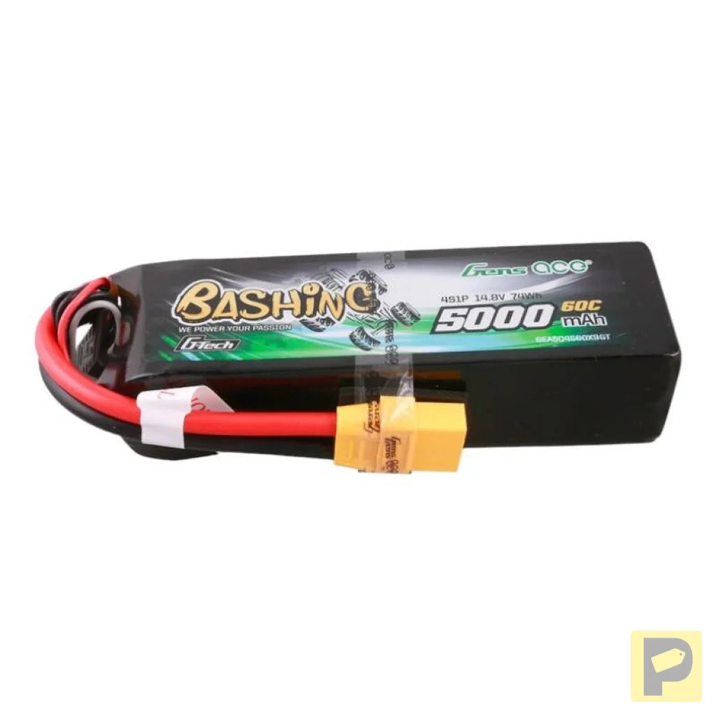 Gens ace G-Tech 5000mAh 14.8V 4S1P 60C Lipo Battery Pack with XT90 Plug-Bashing Series