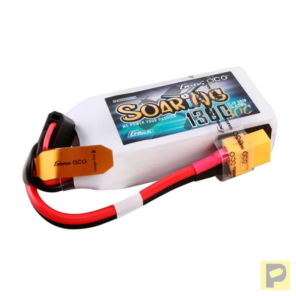 Gens ace G-Tech Soaring 1300mAh 11.1V 30C 3S1P Lipo Battery