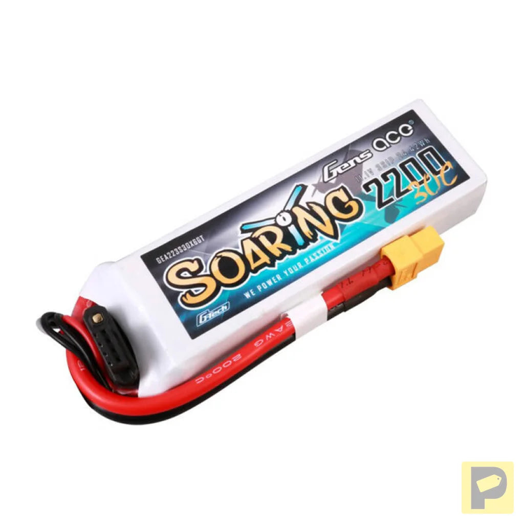 Gens ace G-Tech Soaring 2200mAh 11.1V 30C 3S1P Lipo Batte