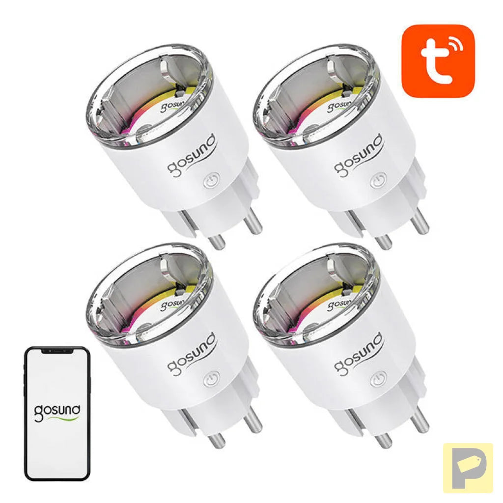 Gosund EP2 WiFi smart socket, 4 pieces (four-pack) 10A Tuya