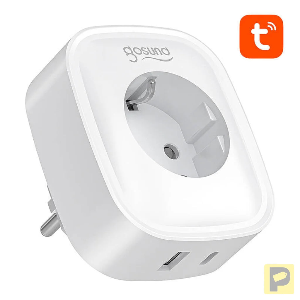 Gosund SP6 16A USB-C 20W Tuya smart WiFi/Bluetooth socket
