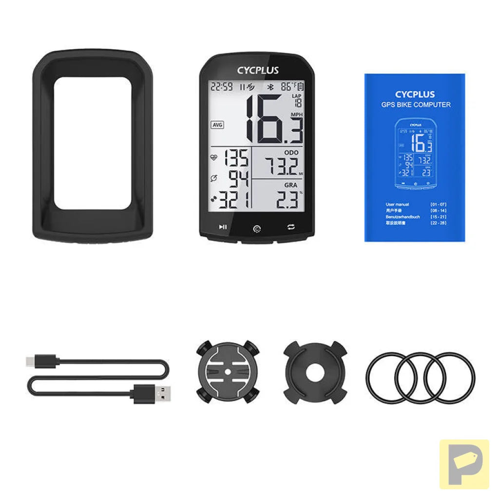 GPS bike computer Cycplus M1 - compatibile with Strava, Trainingpeaks etc.
