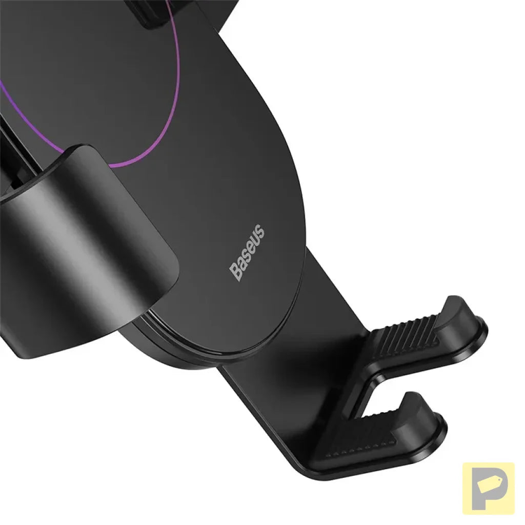Gravity car mount for Baseus Tank phone with suction cup (black)