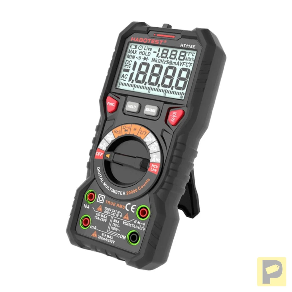 Habotest HT118E Universal Digital Multimeter True RMS NCV