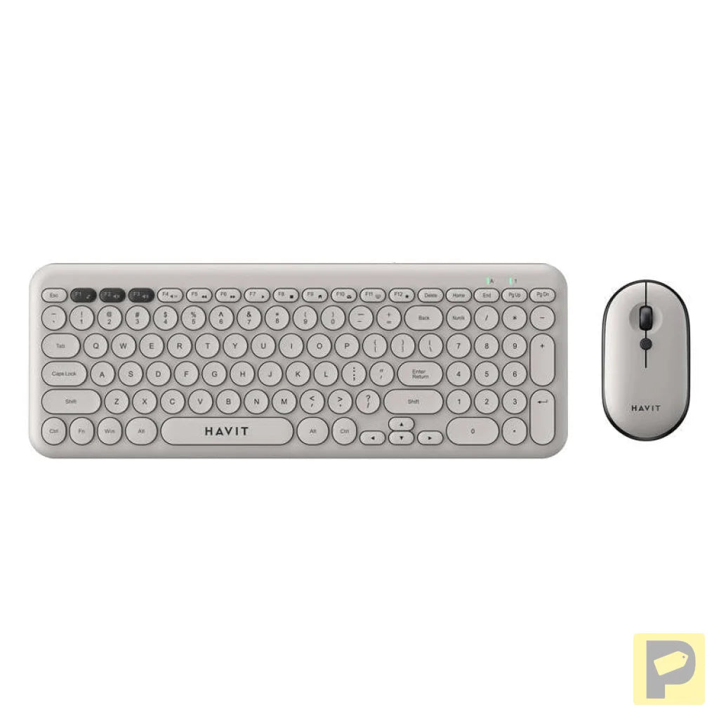 Havit KB254GCM wireless 2-in-1 gaming set keyboard + mouse (grey) (QWERTY)