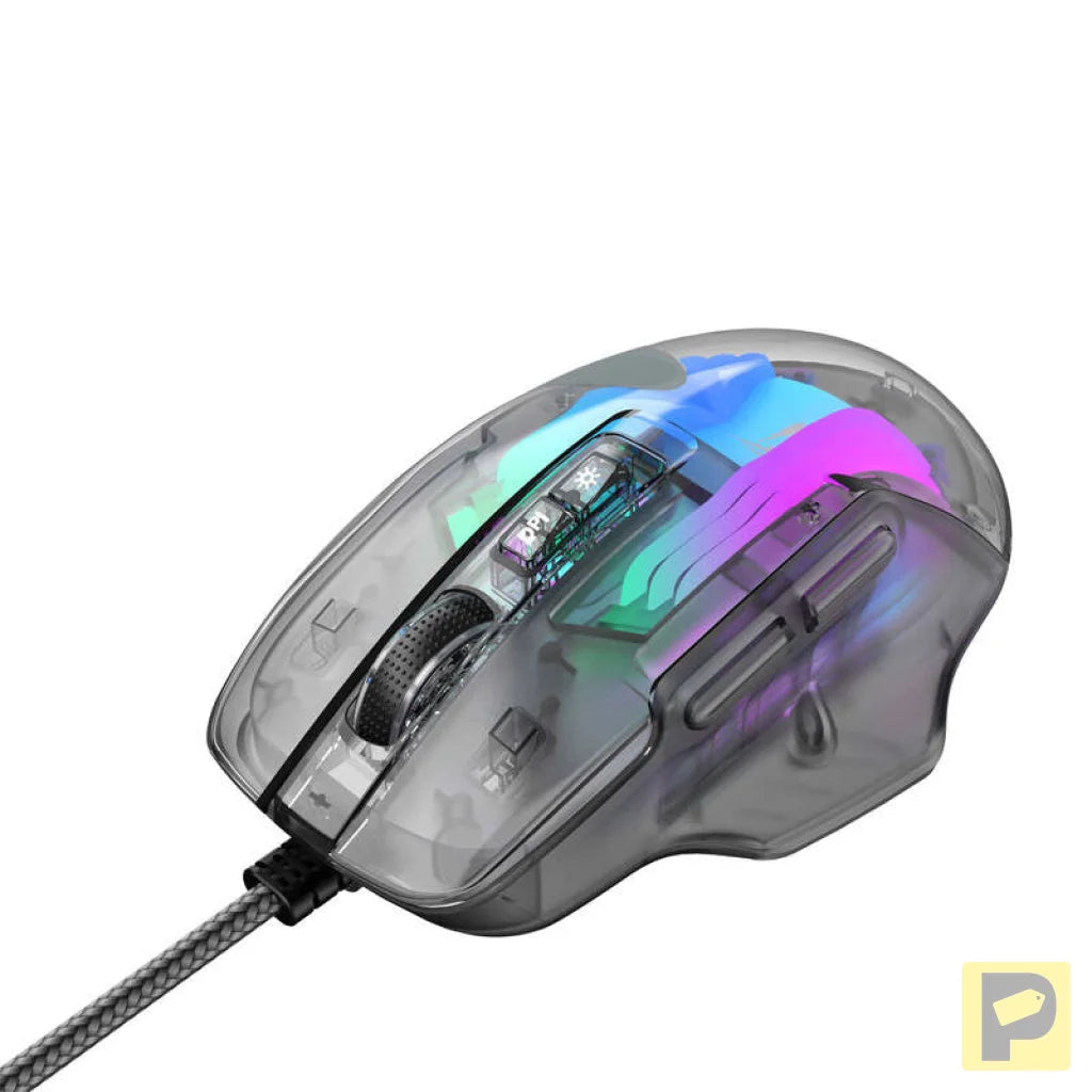 Havit MS1011SE wired gaming mouse (transparent/black)