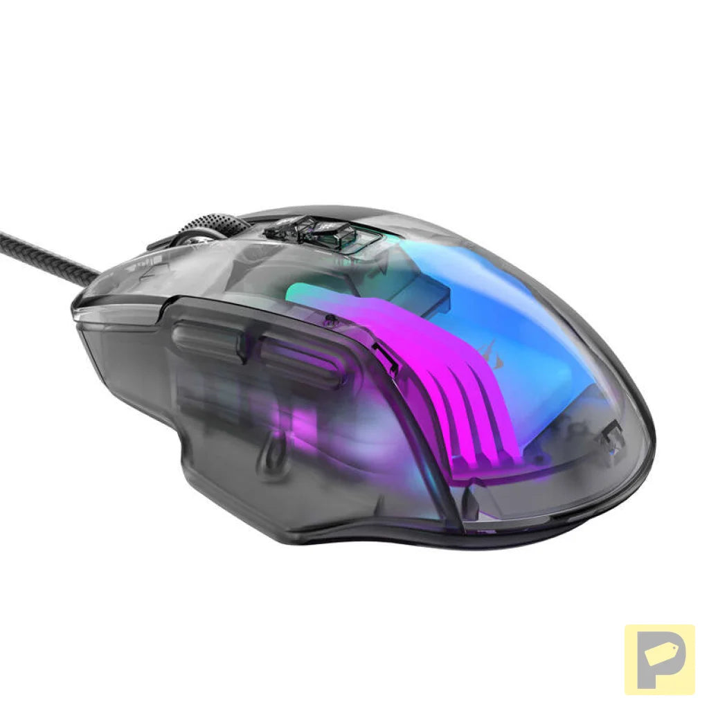 Havit MS1011SE wired gaming mouse (transparent/black)