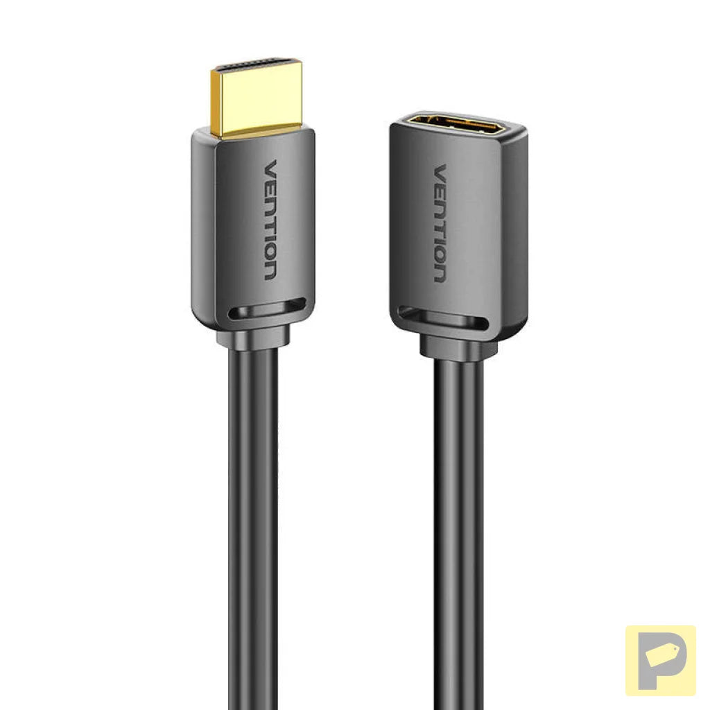 HDMI 2.0 Male to HDMI 2.0 Female Extension Cable Vention AHCBJ 5m, 4K 60Hz, (Black)