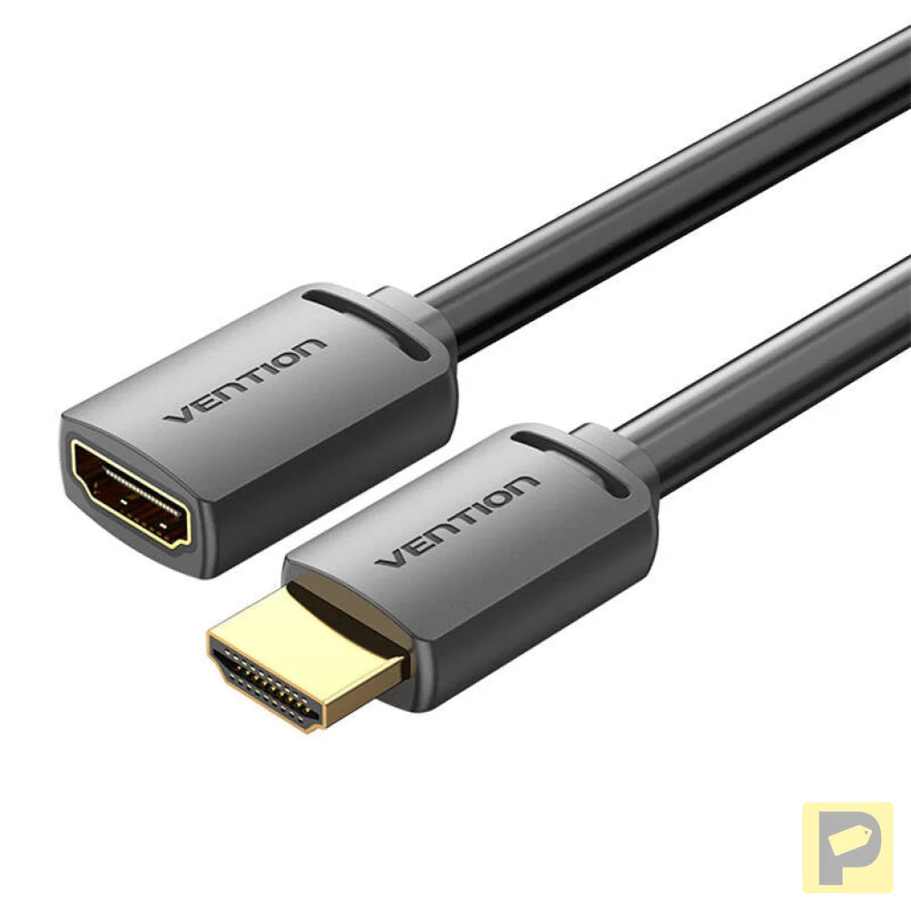 HDMI 2.0 Male to HDMI 2.0 Female Extension Cable Vention AHCBJ 5m, 4K 60Hz, (Black)