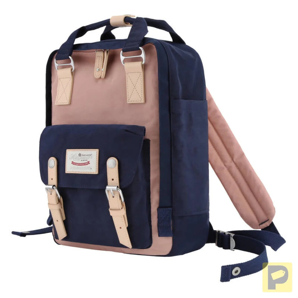 Himawari 188L 14'' laptop backpack (navy blue and pink)