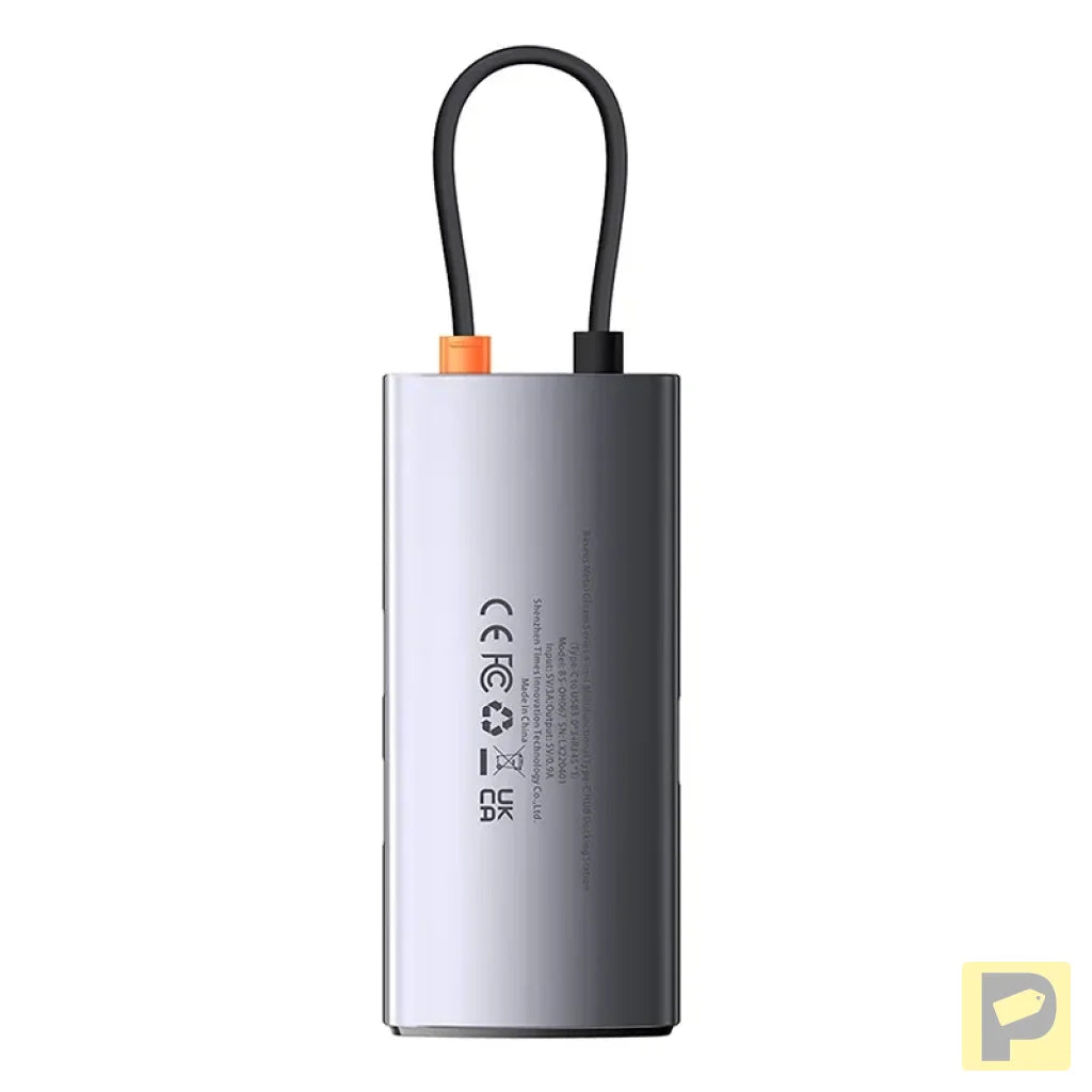 Hub 4in1 Baseus Metal Gleam Series, USB-C to 3x USB 3.0 + Ethernet RJ45