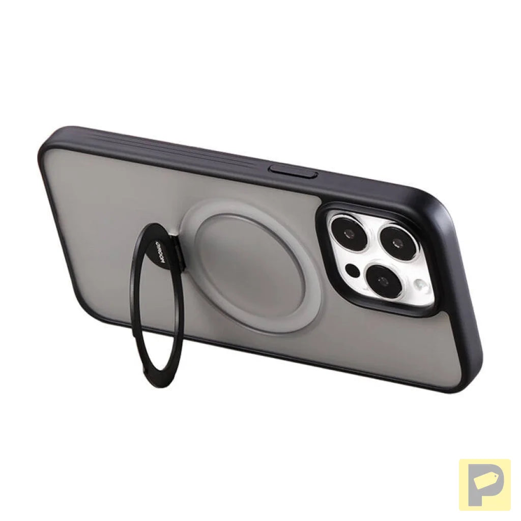 Joyroom JR-BP004 Magnetic Protective Case with Holder for iPhone 15 (Black)