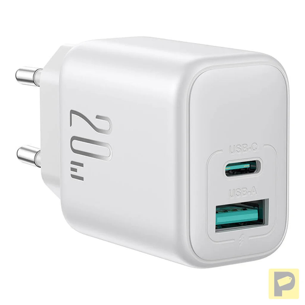 Joyroom JR-TCF21 Dual-Port (A+C) Power Charger (white)
