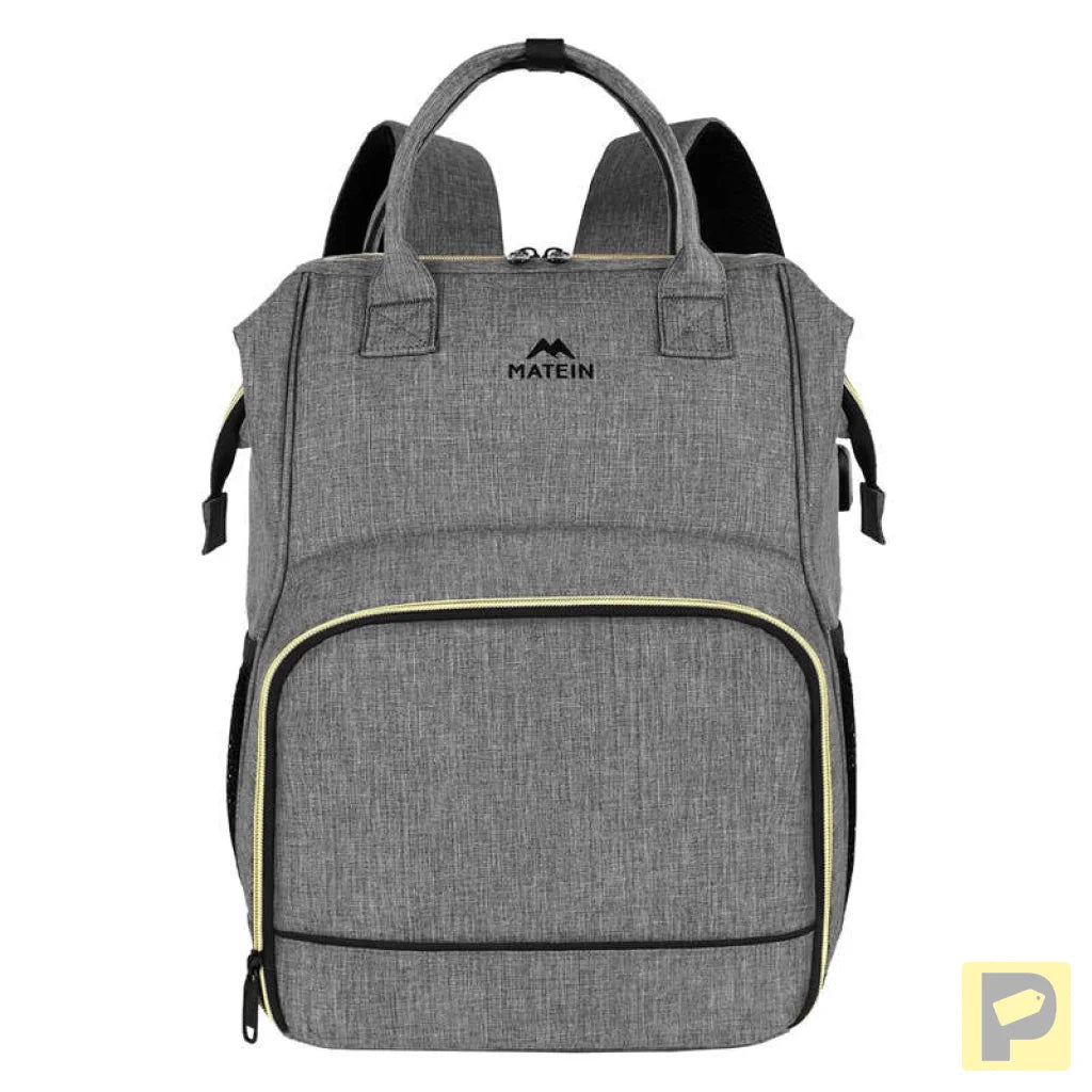 Laptop Backpack / Lunch Bag 15.6'' Matein 1368 USB Grey
