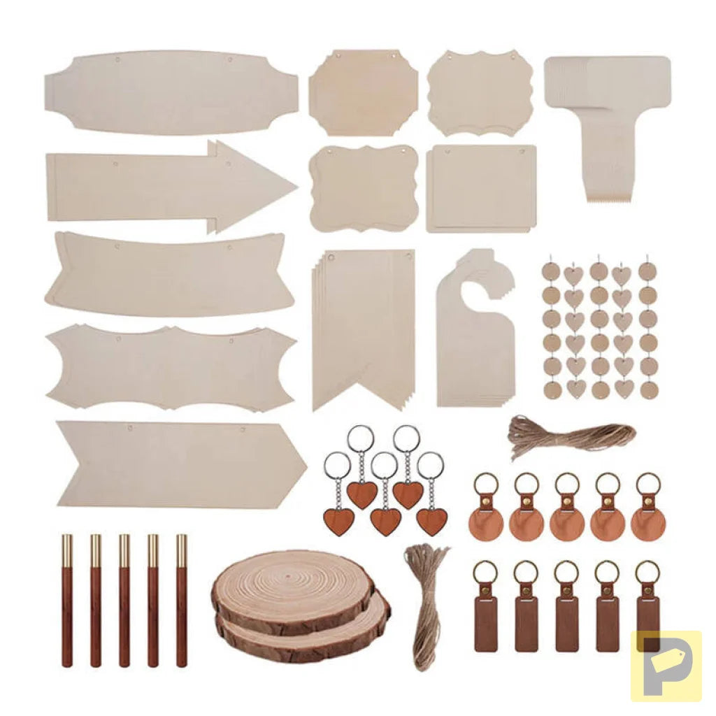 LaserPecker Wooden engraving materials set (190 pcs)