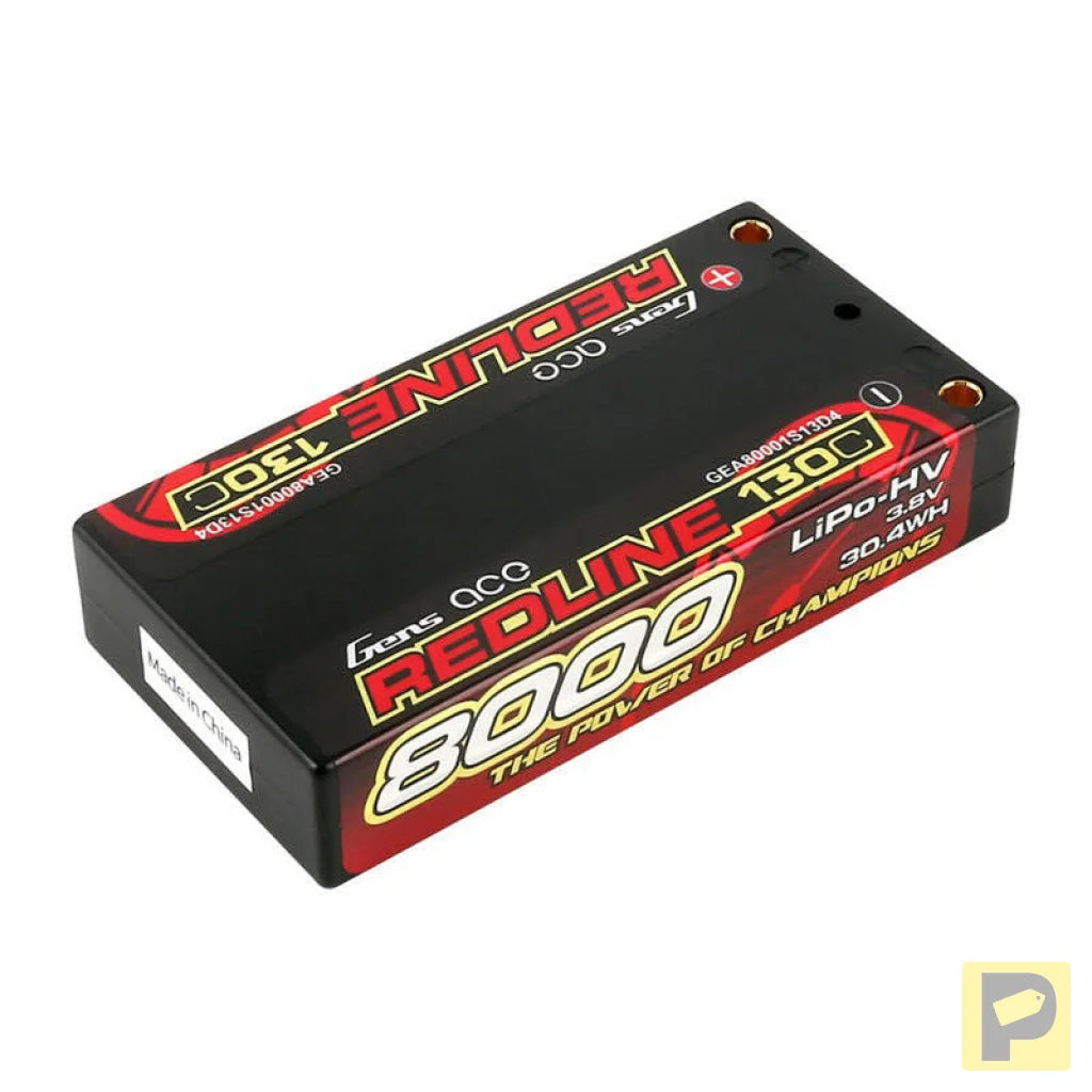 Lipo Battery GENS ACE 8000mAh 3.8V 1S2P 130C
