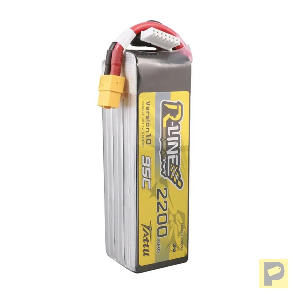 Lipo Tattu R-Line 22.2V 2200mAh 6S 95C battery with XT60 connector