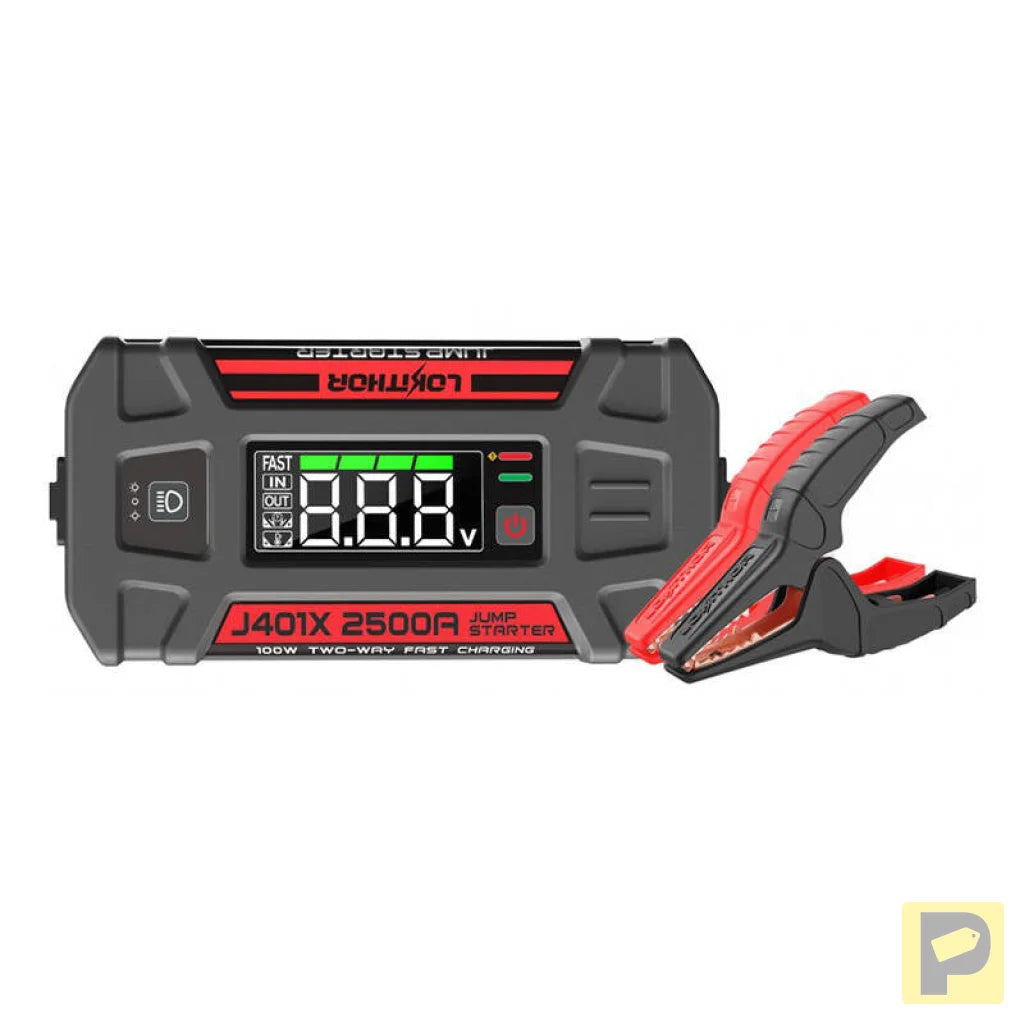 Lokithor J401X Jump Starter / Booster 2500A + Powerbank 20000mAh + Flashlight 4-in-1 Device working in -40°C