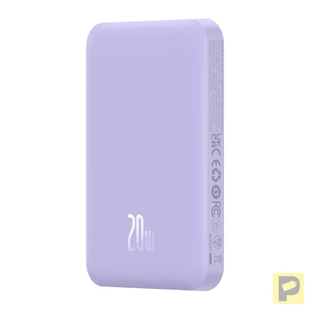 Magnetic Mini Powerbank Baseus 5000mAh 20W (purple)