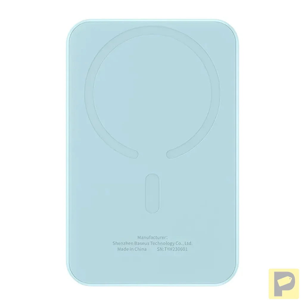 Magnetic Mini Powerbank Baseus 5000mAh, USB-C 20W (blue)