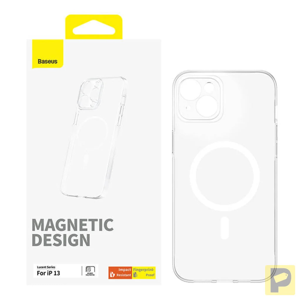 Magnetic Phone Case for iP 13 Baseus OS-Lucent Series (Clear)