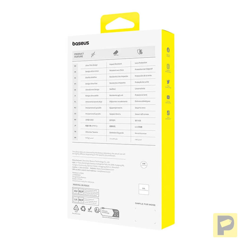 Magnetic Phone Case for iPhone 15 Plus Baseus OS-Lucent Series (Clear)