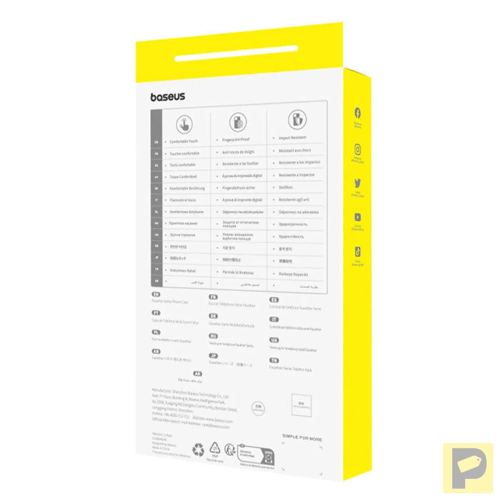 Magnetic Phone Case for iPhone 15 ProMax Baseus Fauxther Series (Black)