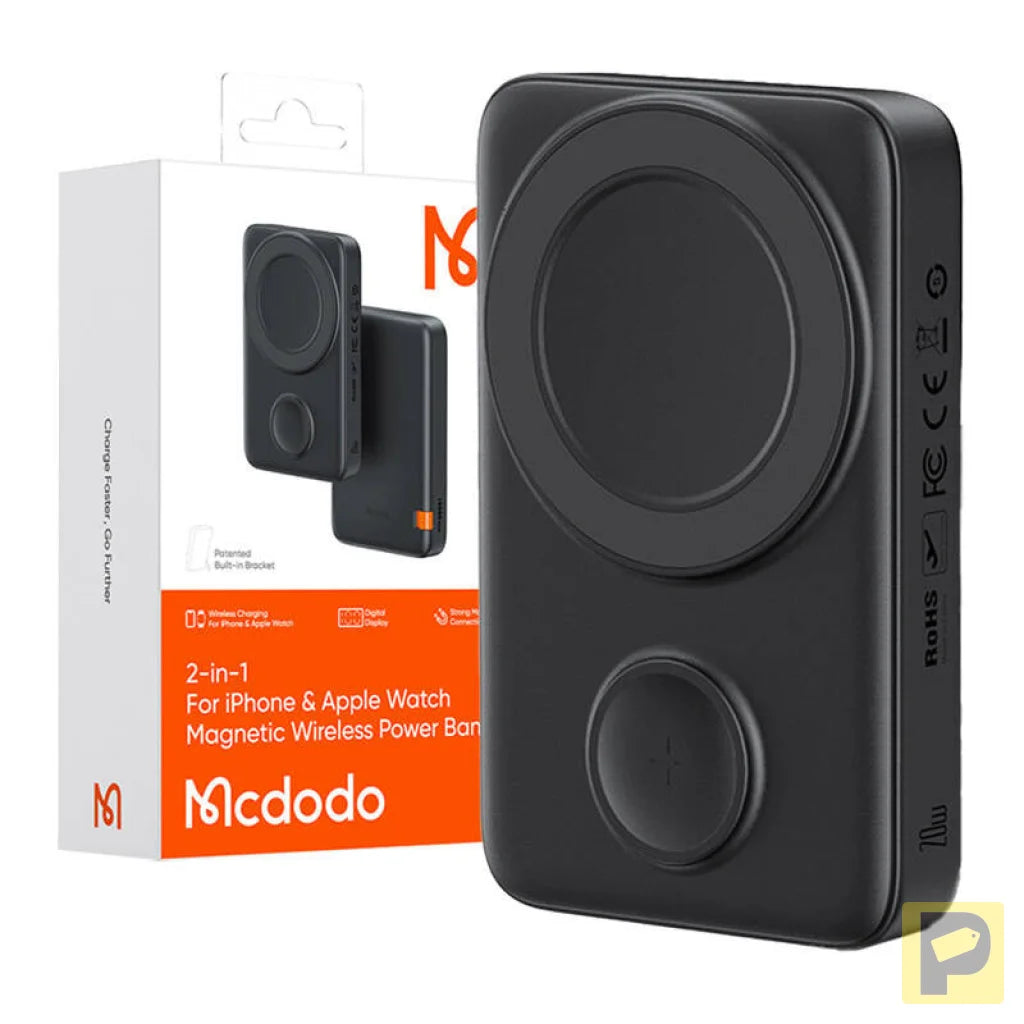 Magnetic Power Bank for Apple watch Mcdodo MC-1461 10000mAh, 20W (black)