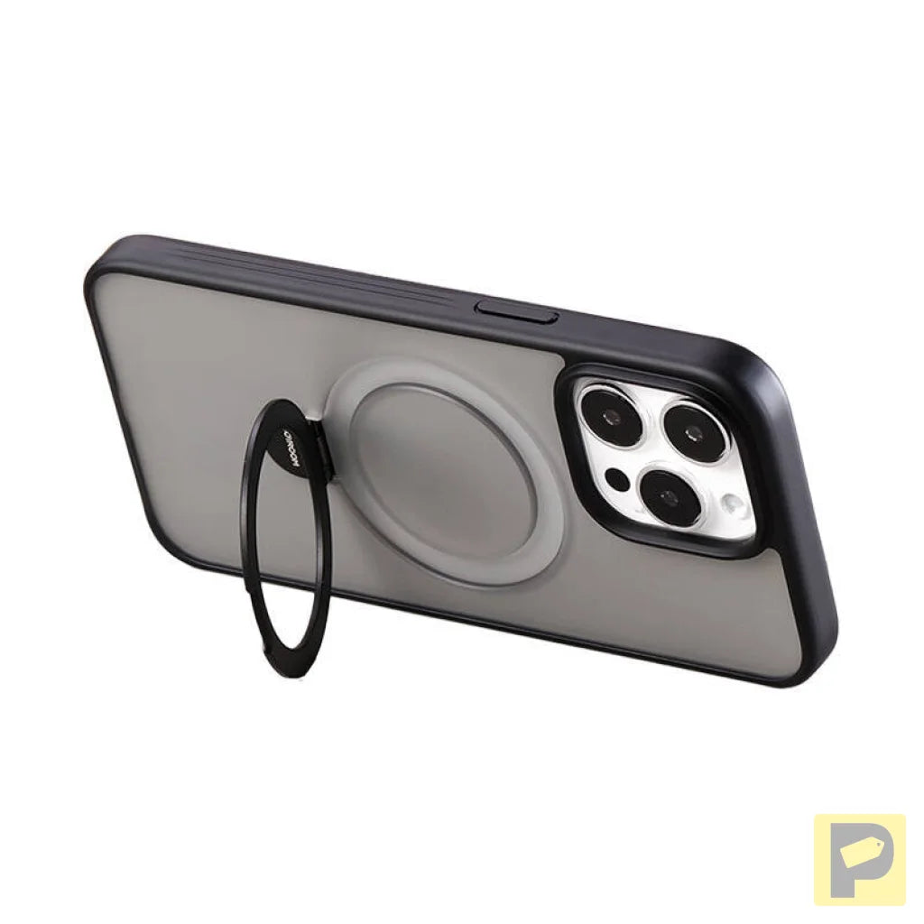 Magnetic protective phone case Joyroom JR-BP004 for iPhone 15 Pro Max (black)