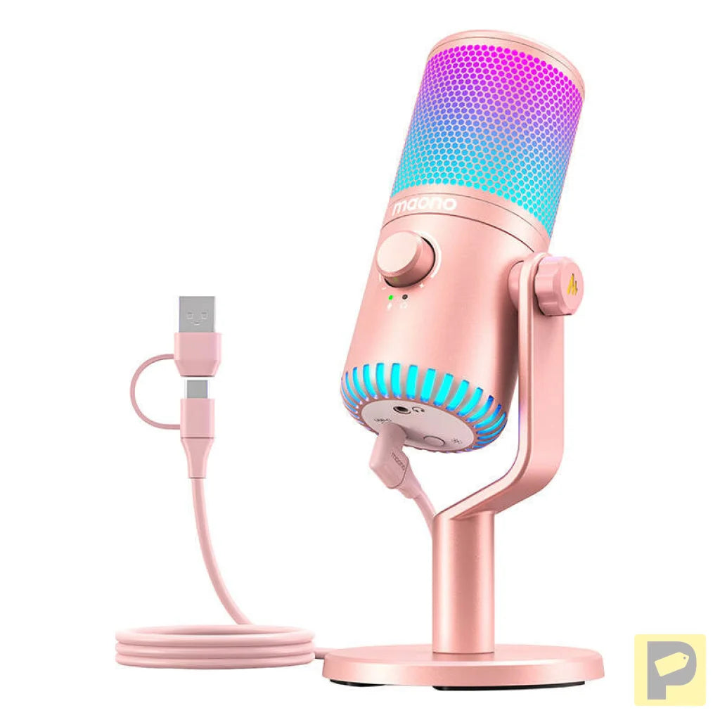 Maono DM30RGB Microphone Pink
