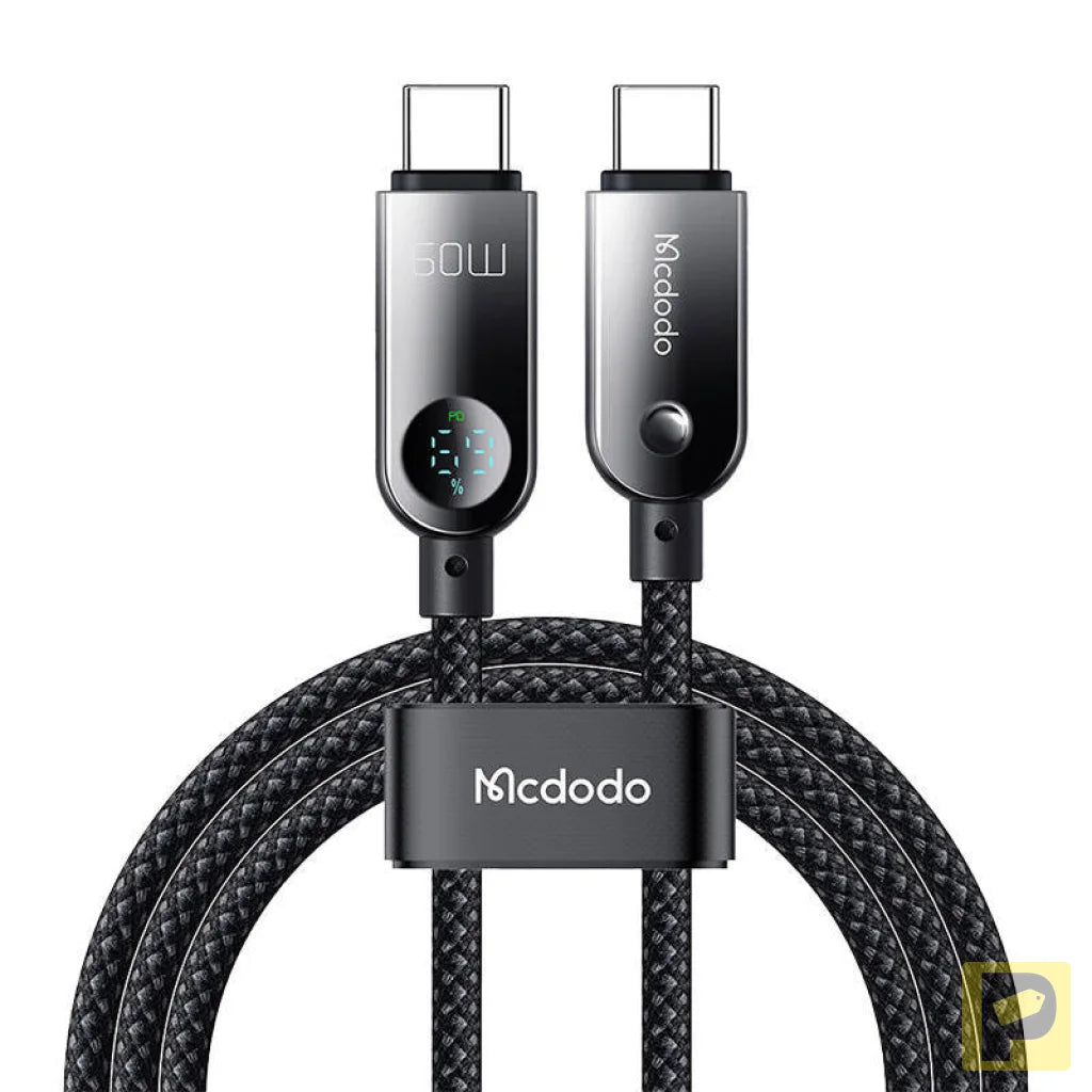 Mcdodo CA-4780 USB-C to USB-C 60W data cable 1.2m (black)