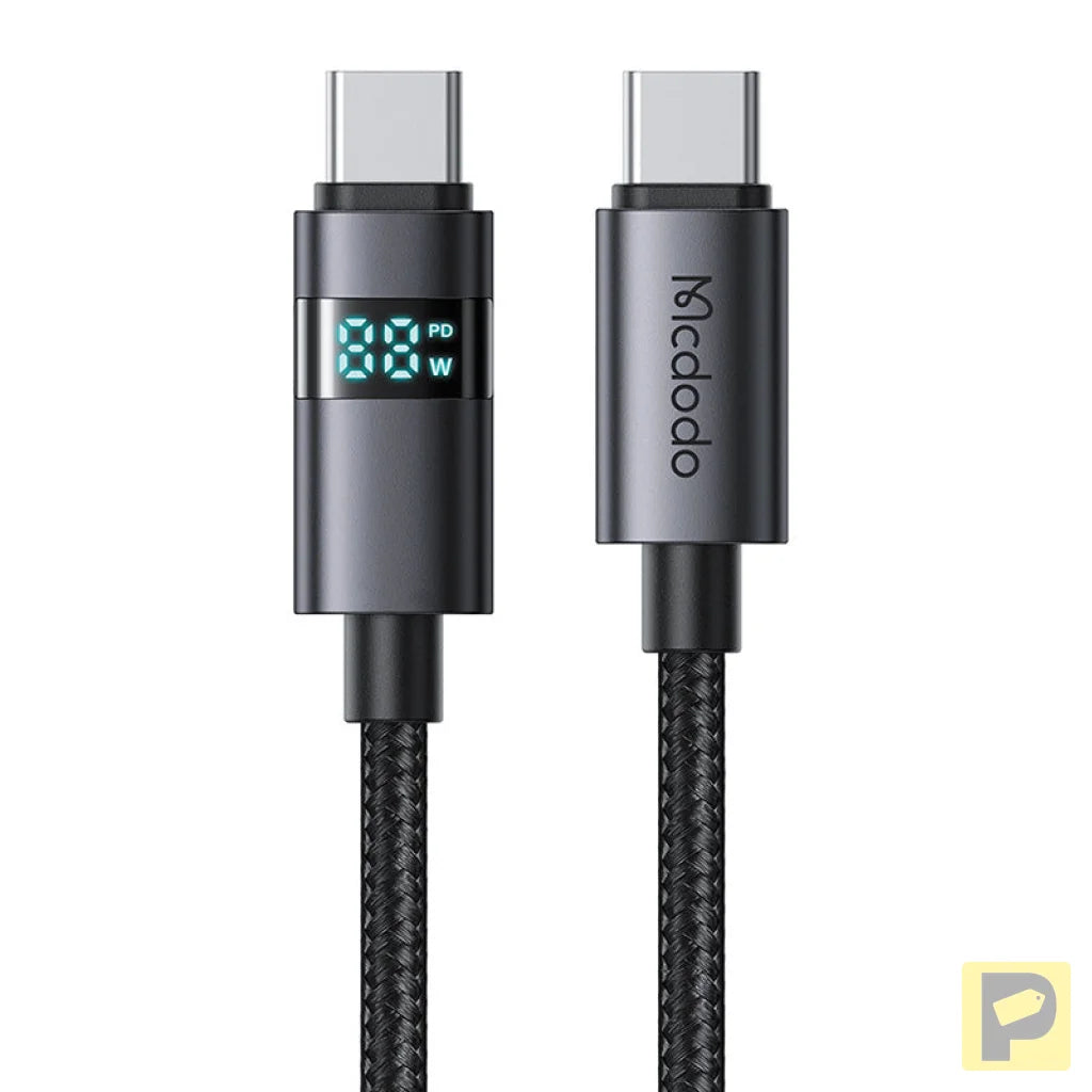 Mcdodo CA-5610 USB-C to USB-C cable, 100W, LED display, 1.2m