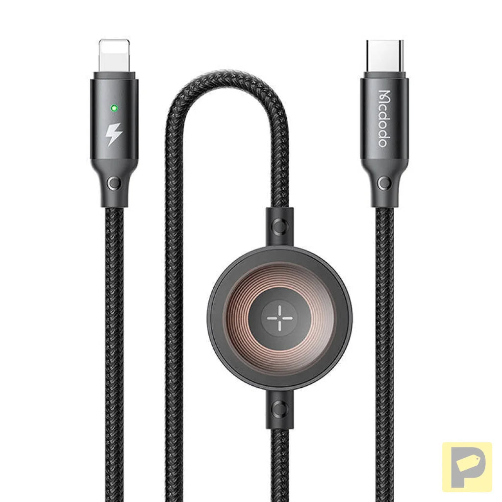 Mcdodo CA-5680 2-in-1 USB-C to Lightning cable + Apple Watch charger, 36W, 1.5m