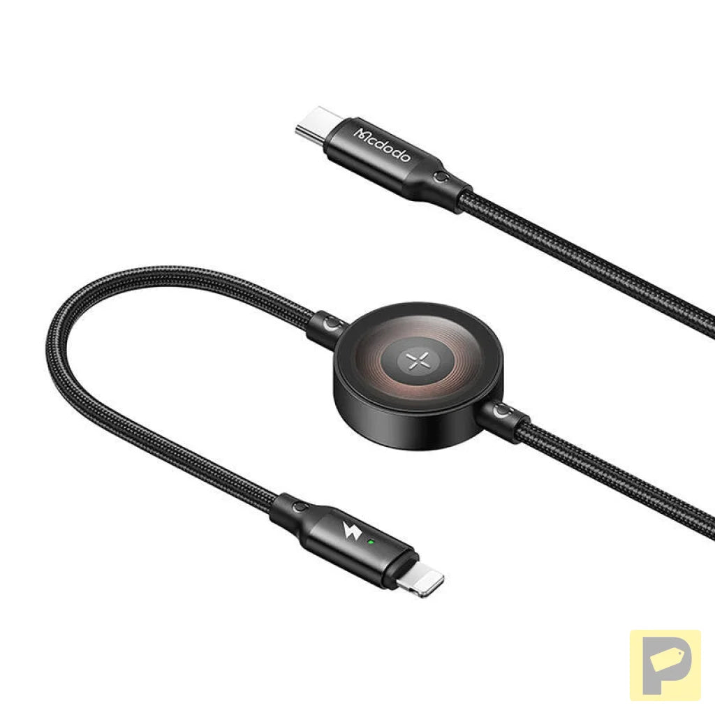 Mcdodo CA-5680 2-in-1 USB-C to Lightning cable + Apple Watch charger, 36W, 1.5m