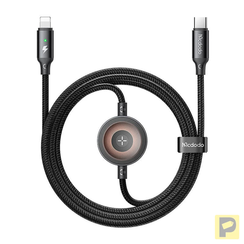 Mcdodo CA-5680 2-in-1 USB-C to Lightning cable + Apple Watch charger, 36W, 1.5m