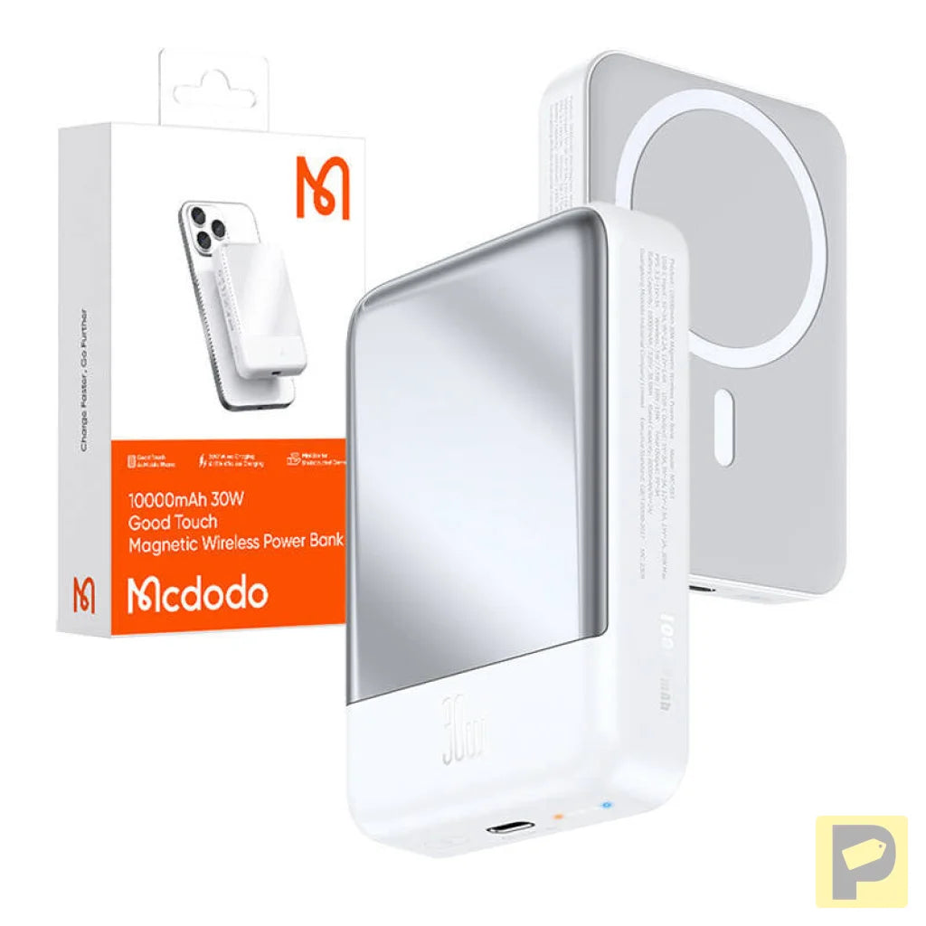 Mcdodo MC-5930 Magnetic Power Bank 10000mAh, 30W (white)