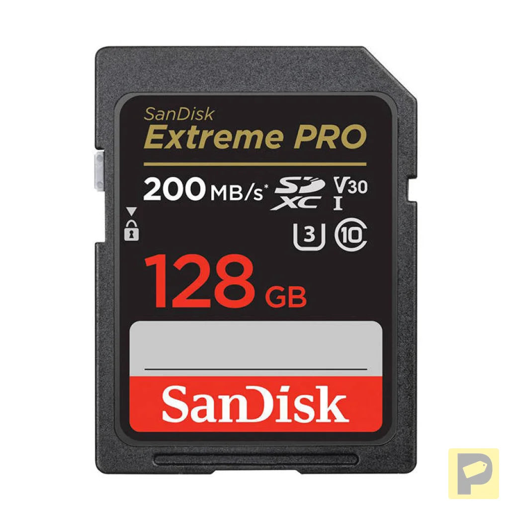 Memory card SANDISK EXTREME PRO SDXC 128GB 200/90 MB/s UHS-I U3  (SDSDXXD-128G-GN4IN)