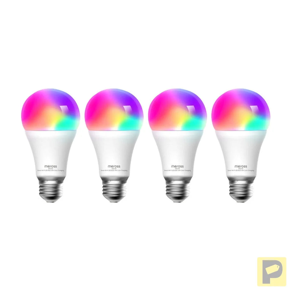 Meross MSL120 WiFi Smart LED Light Bulb (HomeKit) (four-pack)