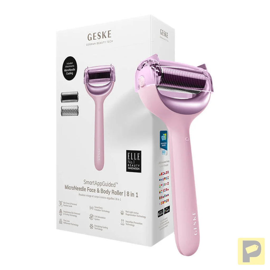 Micro Needle Face&Body Roller 8in1 Geske with APP (starlight)
