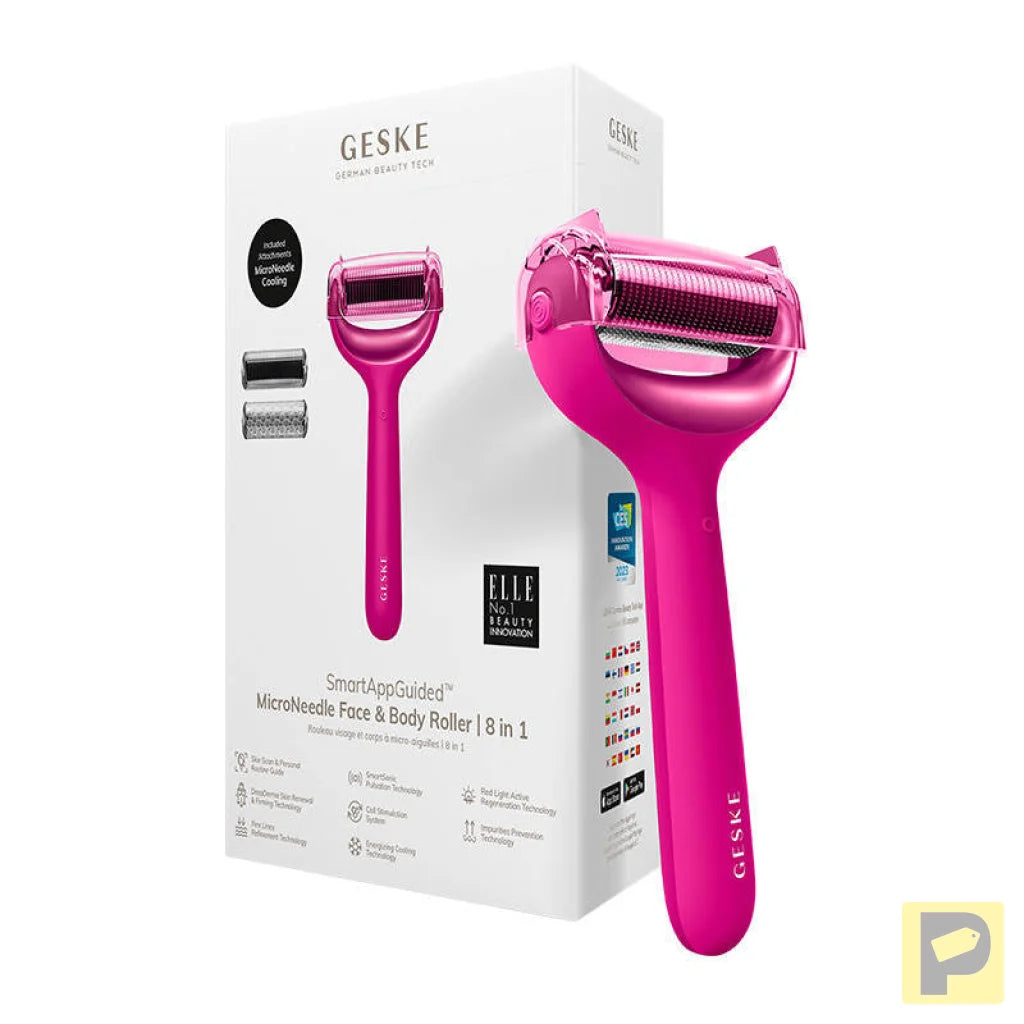 Micro Needle Face&Body Roller 8in1 Geske with APP (starlight)