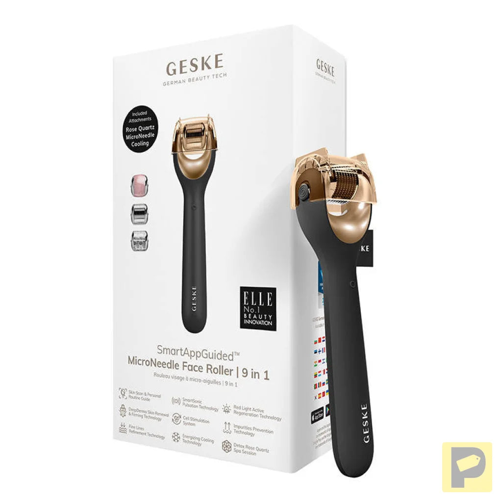 Micro Needle Face Roller 9in1 Geske with APP (gray)