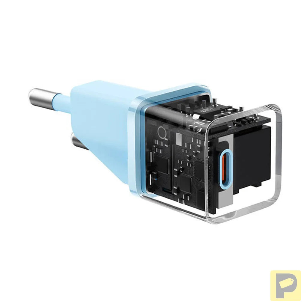Mini wall charger Baseus GaN5 20W (blue)