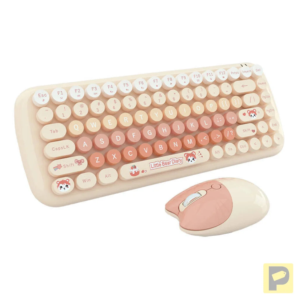 MOFII Candy New 2.4G Wireless Keyboard + Mouse Set (Orange)