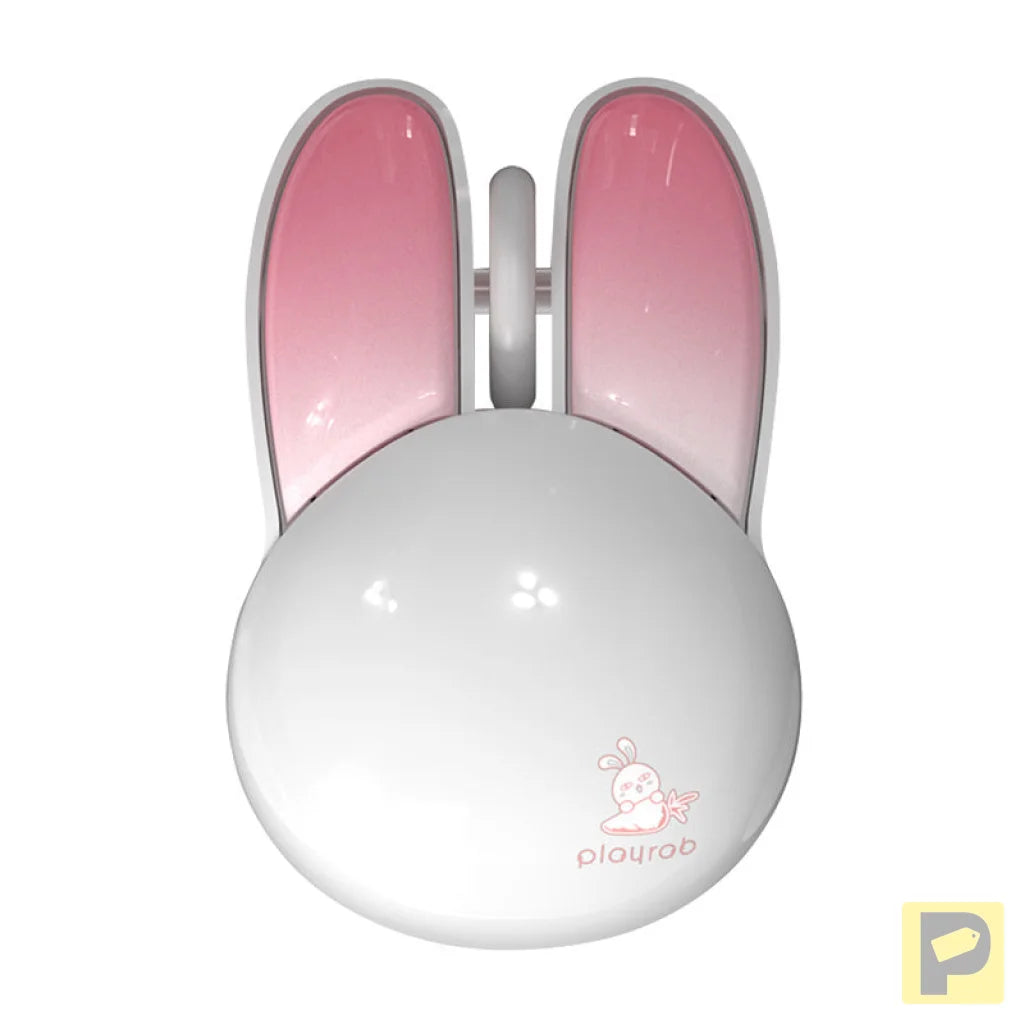 MOFII Wireless Mouse + Bluetooth Rabbit M6DM Glossy (White-Pink)