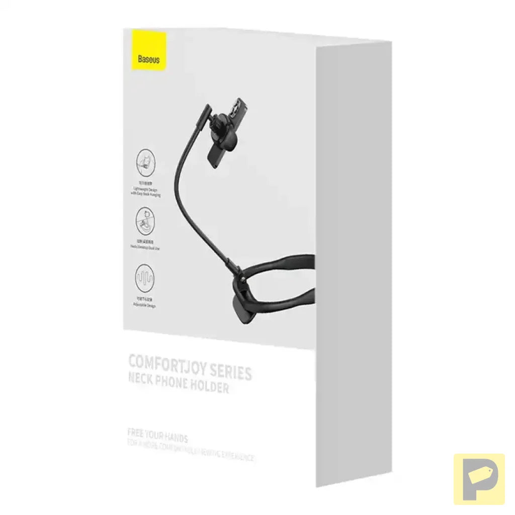Neck Phone Holder Baseus ComfortJoy (black)
